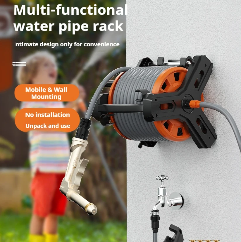 Detailing Cars Wash Gun Pump Set High Pressure Water Tube Cleaner Multi-Function Automatic Water Pipe Rewinder Car Gun Washer