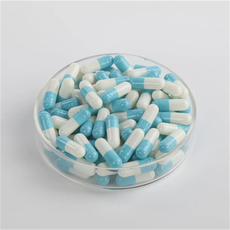 KANGKE  Wholesale Empty Pharmaceutical Capsule Blue White Gelatin Capsule Empty Hard Gelatin Capsules