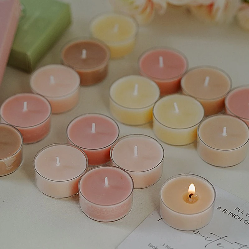 AIKUN Wholesale 2 Hours Popular Paraffin Wax Unscented Plastic Tealight Candle Handmade Natural Organic Beeswax Tea Light Candle