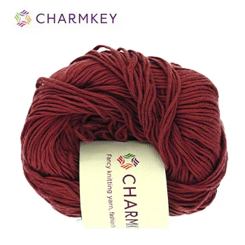 Charmkey однотонная пряжа из смеси молока и бамбука, хлопковая пряжа для вязания крючком, вязаный свитер