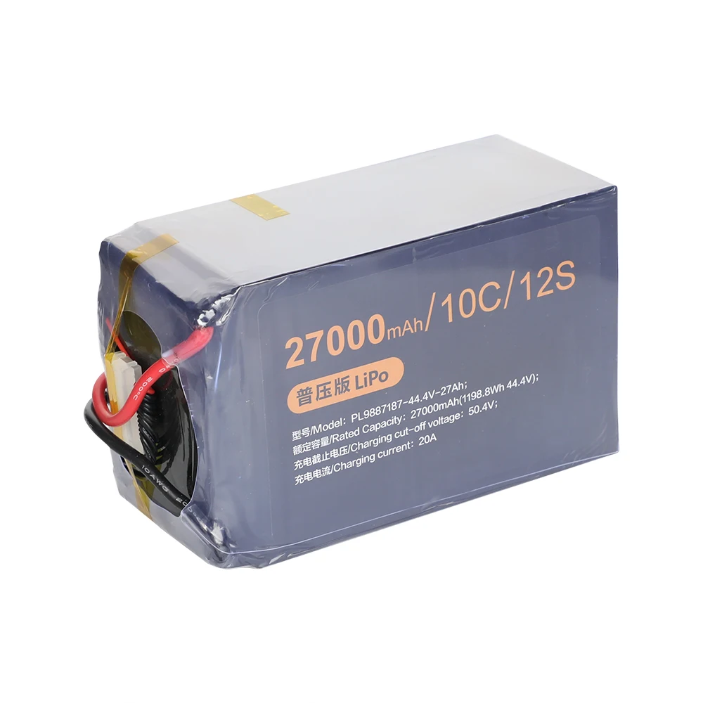Высокомощный аккумулятор для Дронов 12s 44 4 V 27Ah высокоскоростная твердотельная батарея