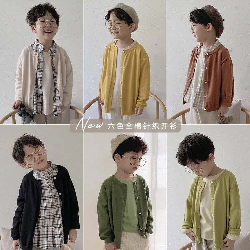 
5497 / Baby clothing little boy autumn cardigan coat knitted sweater 