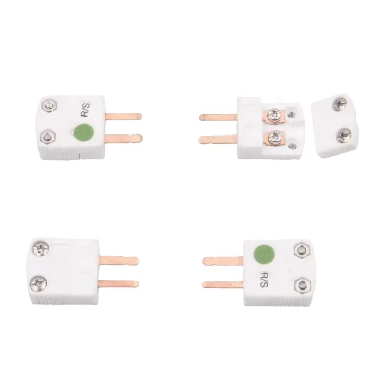 K Type Standard Ceramic Thermocouple Connector N E J T S R B type mini Thermocouple plug