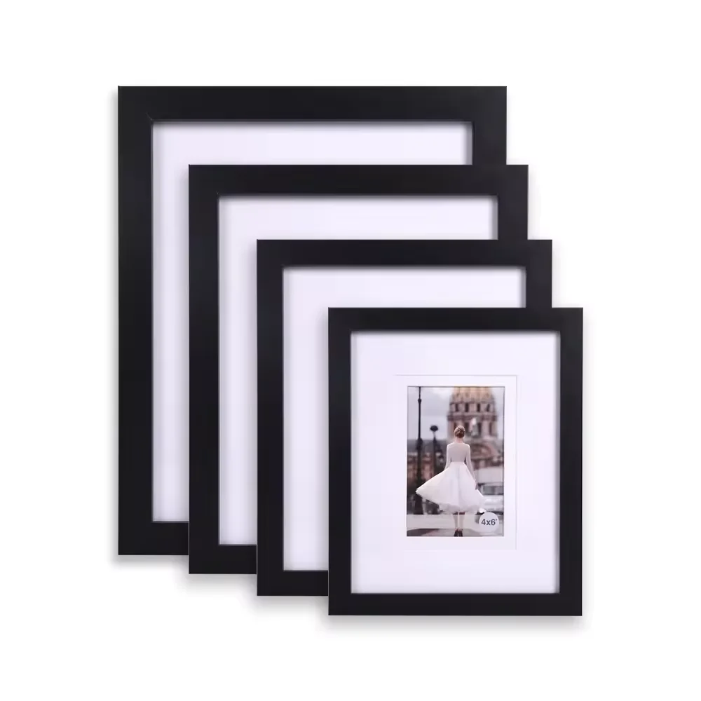Home Decor MDF Wooden Display Picture Frames 11x14 8x10 Wall Hanger Vertical Horizontal Wall Art