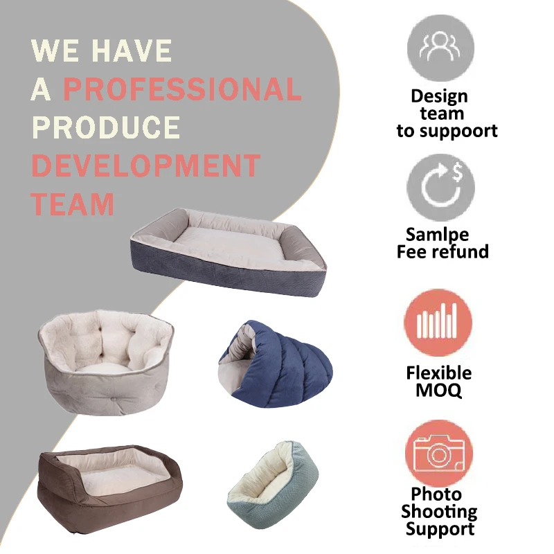 Fairypet Custom Removable Soft Cute Unique Designer Dog Beds Pet Bed for Dogs