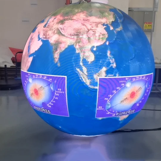 P1.5 P1.8 P2 P2.5 P3 P4 Indoor Outdoor Advertising Round Led Ball Module Spherical Flexible Led Screen Price Sphere Led Display