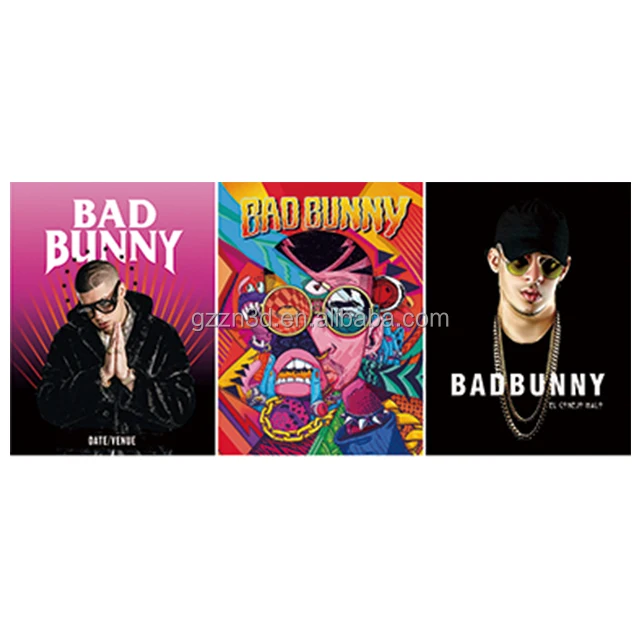 In stock lenticular poster anime lenticular 3d advertising poster