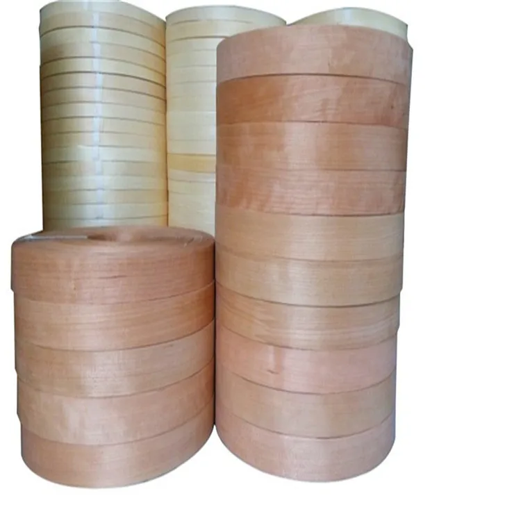 Natural Wood Veneer Edge Banding Tape for Furniture ,vinyl table edge