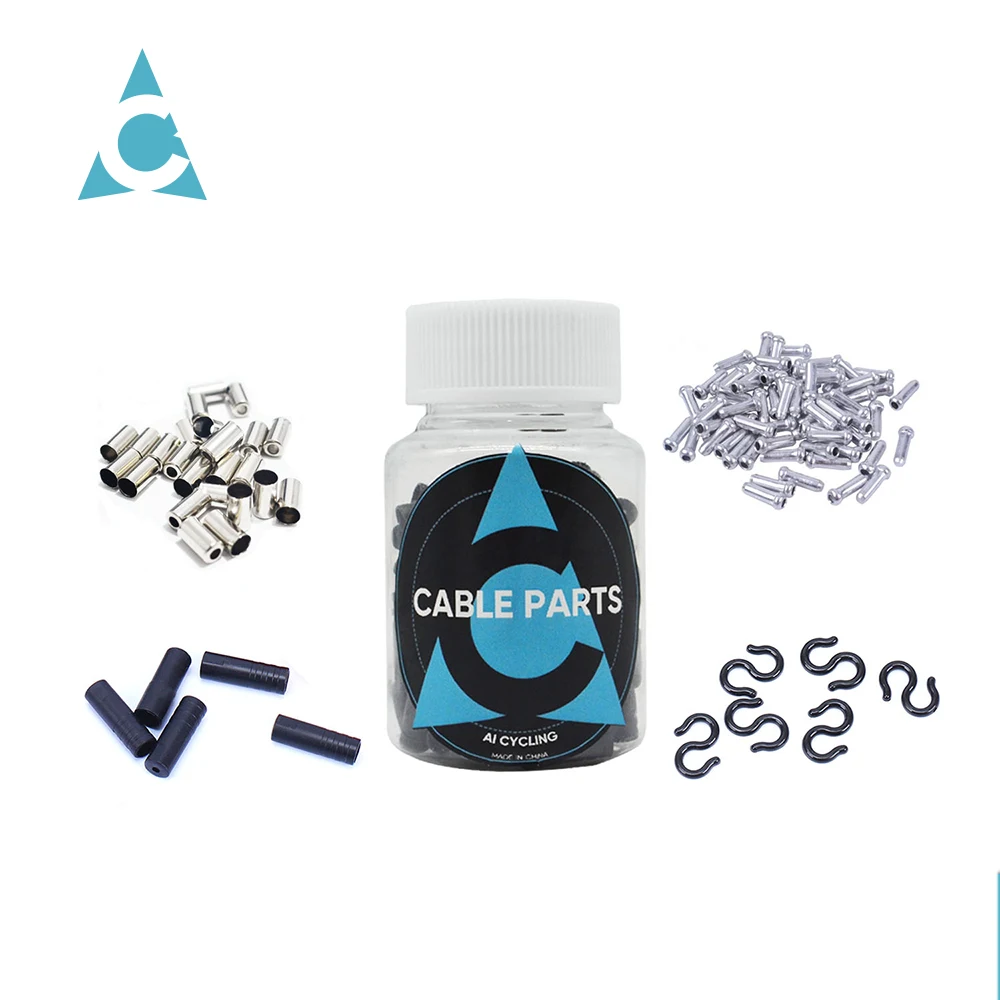100 шт. кабели тормозных переключений для велосипеда, колпачки с пряжкой, Внутренний Трос переключения велосипеда, наконечники внутреннего ТРОСА ТОРМОЗА, другие аксессуары для велосипеда