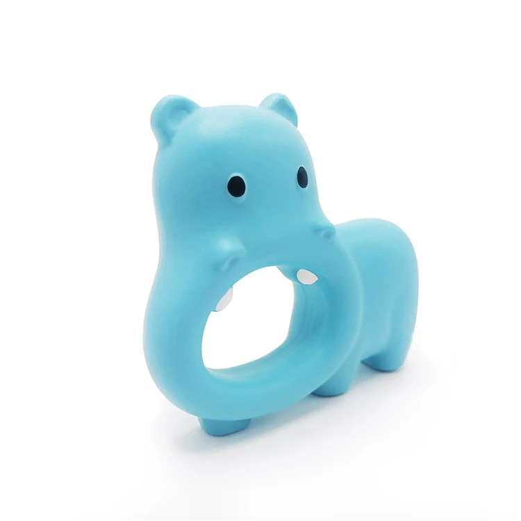 Green Pollution-free Customizable Rubber Hippo Degradable Molar Natural Latex Toys