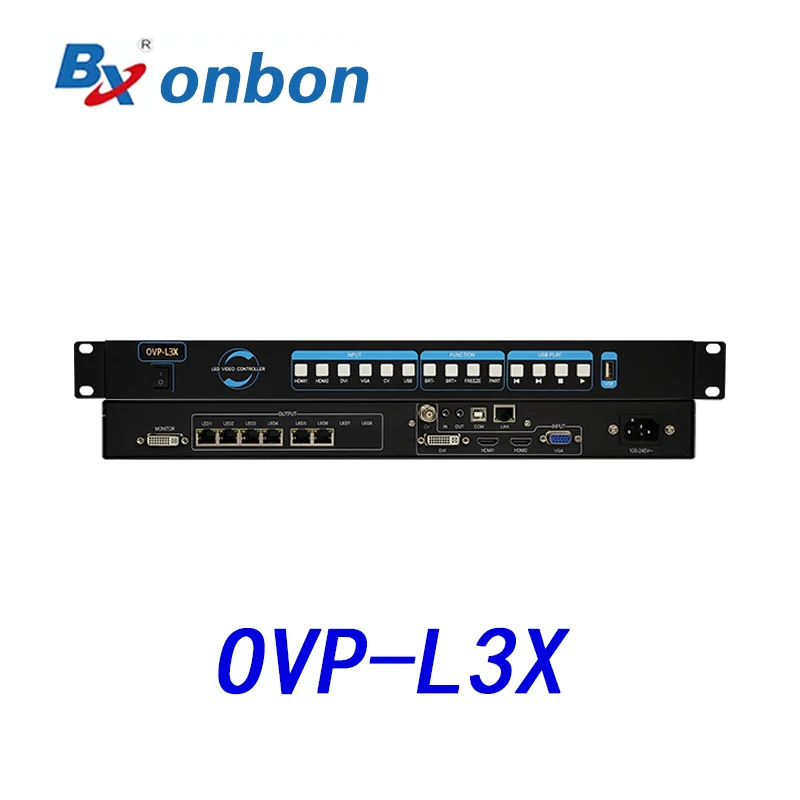 BX-L3X СВЕТОДИОДНЫЙ полноцветный видеопроцессор с 6 сетевыми портами одноэкранный процессор подходит для внутренних и наружных экранов