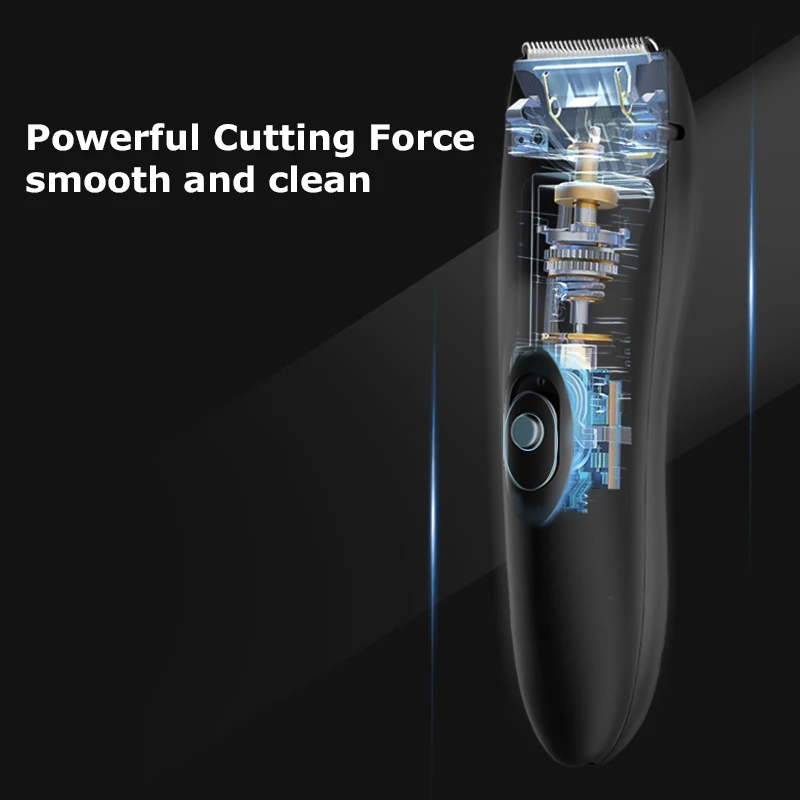 Personal Cordless Waterproof Groin Hair Trimmer Safety Electric Mens Body Hair Trimmer Cut Shaving Machine