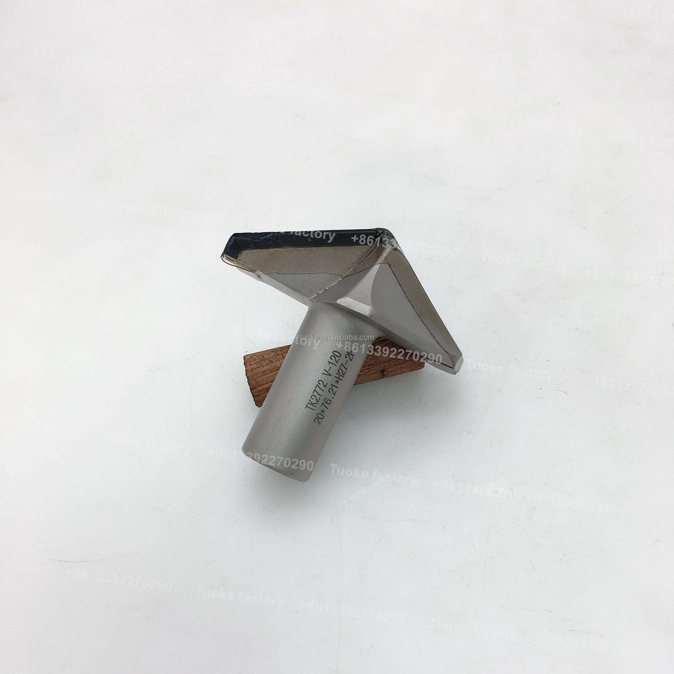 TUOKE TK913 20x76.21xH27 Diamond woodworking cutter tools drill bit for PCD V-120 degrees type bit