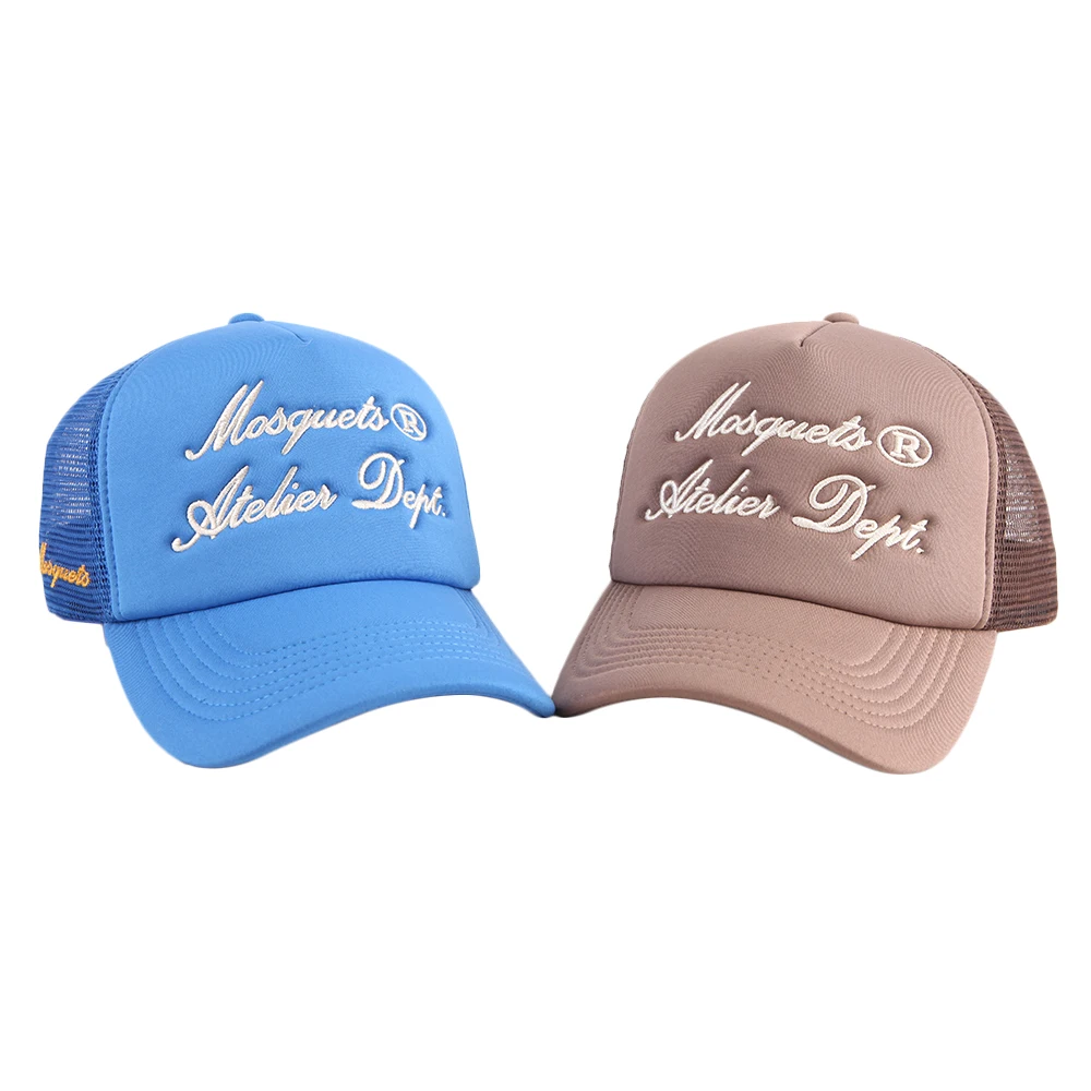 Custom Applique Patch Embroidery Baseball Cap With Mesh Foam Hat Trucker Cap Caps