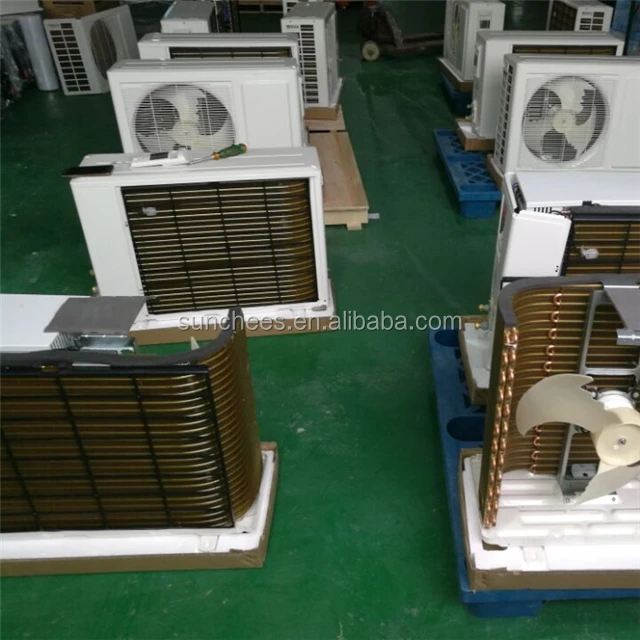 100%DC 48V 1HP wall split solar air conditioner system off grid working for 15 squaremeters for room