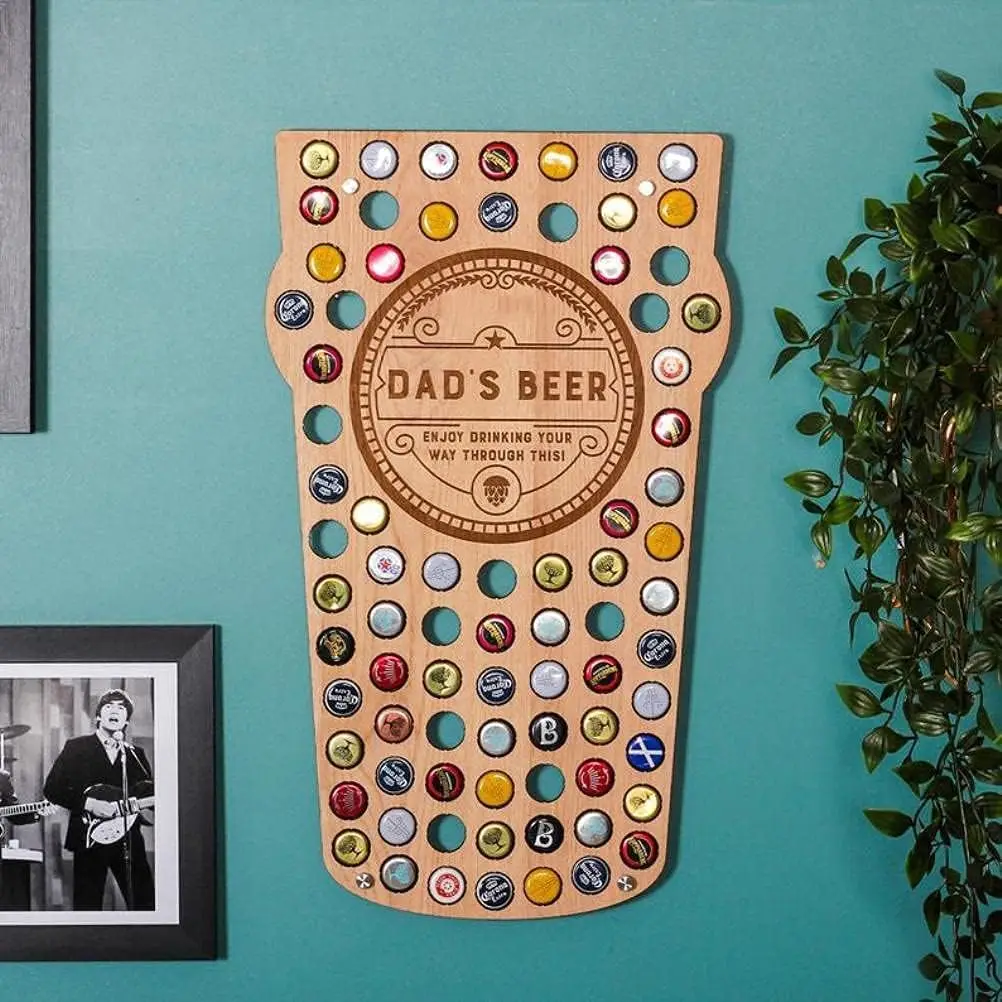 Popular Wholesale wall art home decor beer bottle capping sign beer cap map for storing bottle caps