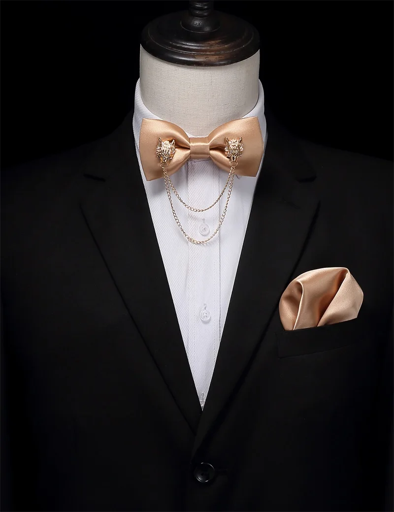 Wholesale Luxury Polyester Personalized Style Men Set Bow Tie Gift Boxes