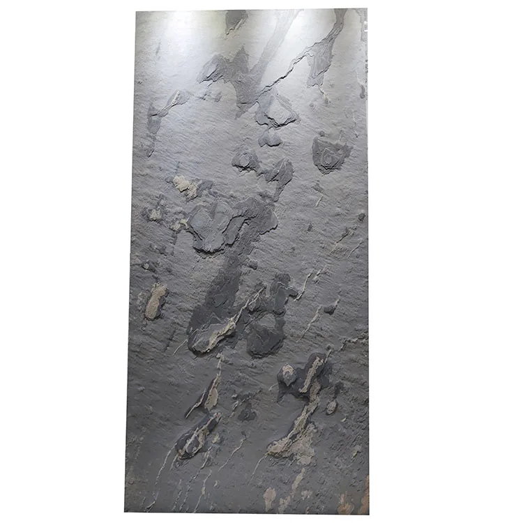 Stonemarkt Natural  slate stone 2 mm thin flexible veneer sheets stone panel kitchen top interior wall decoration
