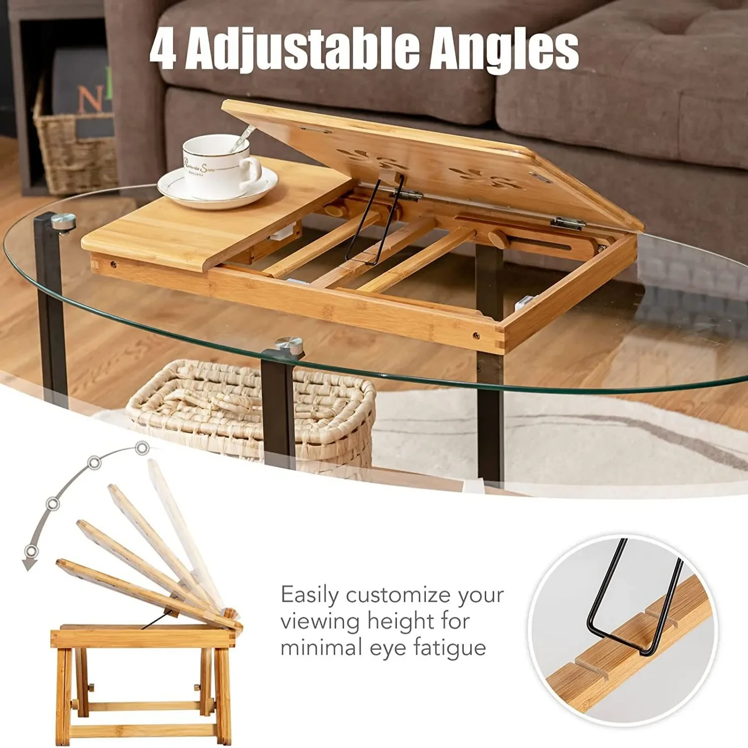 Home Folding Laptop Desk Laptop Bed Tray Table Desk Portable Lap Desk for Bed Sofa Study Reading