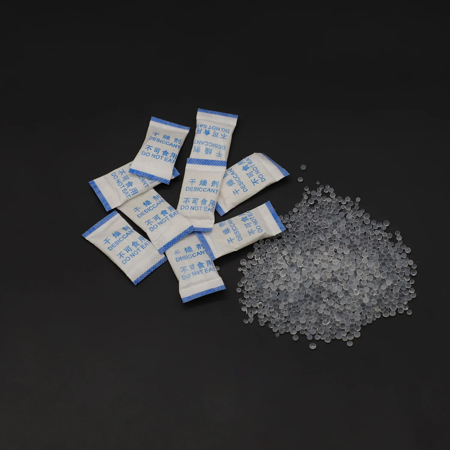
Industrial Transparent Silica Gel Desiccant Beads 