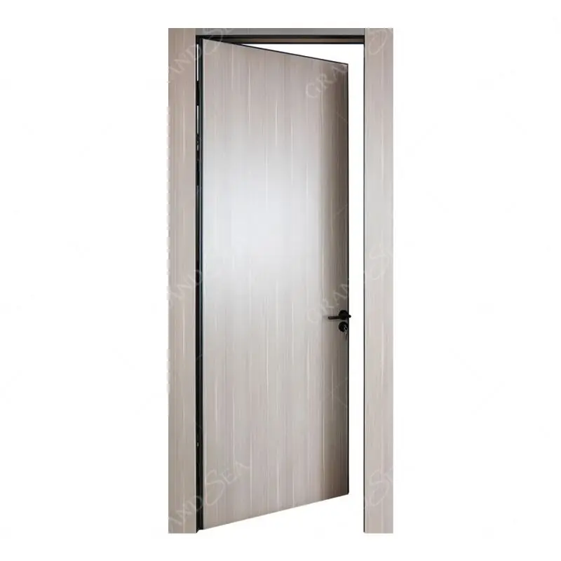 Inexpensive Customized Hidden Wood Grain Invisible Wooden Door For Living Room Cheap Price Interior Solid Wood Invisible Door