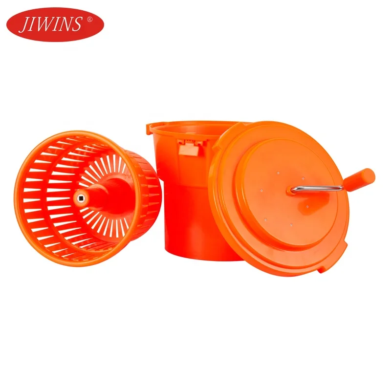 Jiwins plastic high quality salad spinner restaurant good grips large salad spinner commercial hotel spinner salad