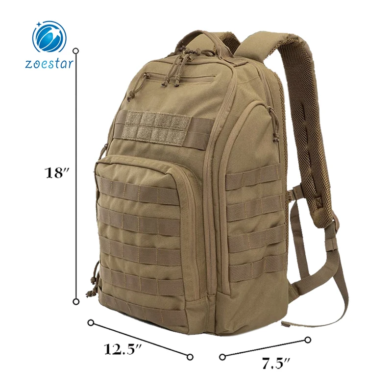 Tactical Combat Equipment Bag 3-day Assault Backpack 17' Laptop Rucksack for  Outdoor survival Trekking Camping Hiking