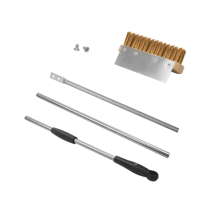Perforated pizza peel shovel detachable turning foldable pizza stone paddle pizza oven brush Copper Wire Brush