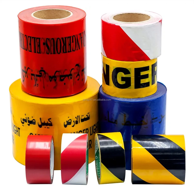 Подгонянная цветная предупреждающая желтая лента для безопасности дорожного движения