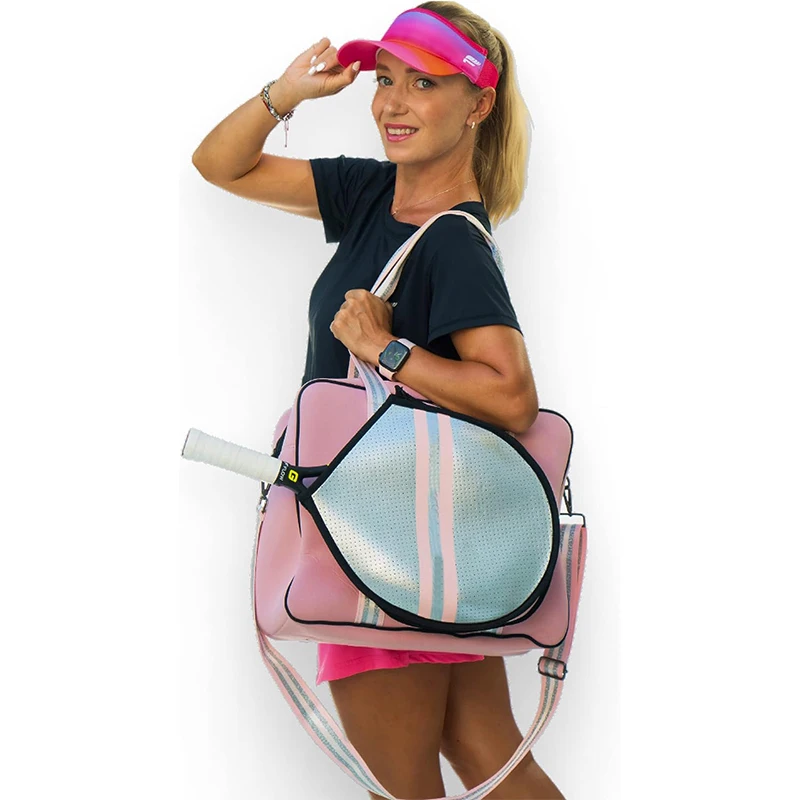 Luxury Pickleball Tennis Bag Premium for Women XL Tennis Racket Bag Neoprene Waterproof Tennis Racket Bag
