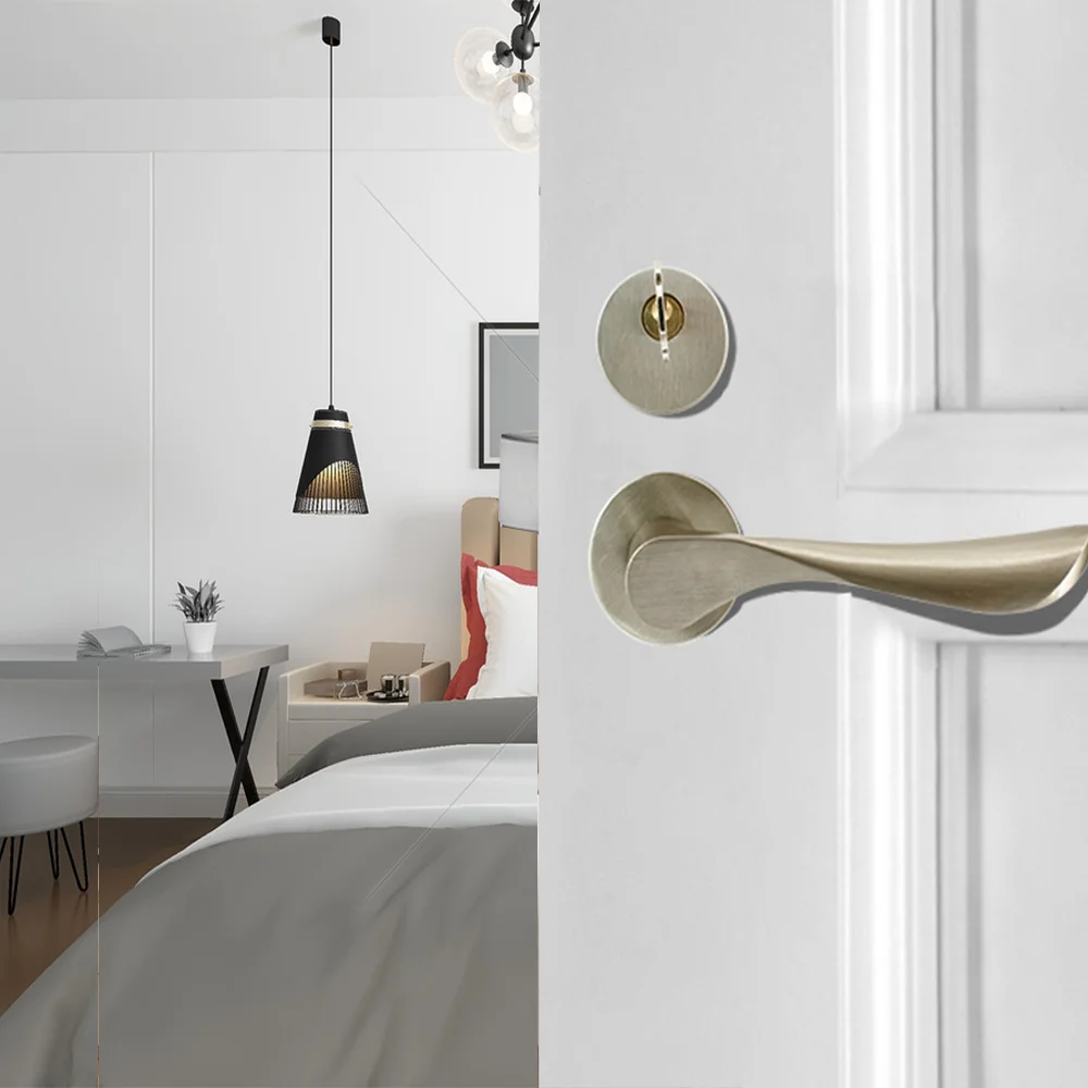 Internal doors wooden indoor room key bedroom lever sets interior door handles lock