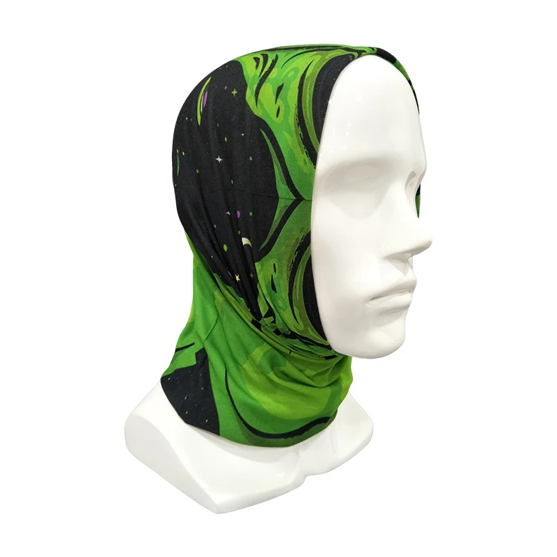 Customized Unisex Neck Gaiter Set Face Scarf Monster Pattern Mask Dust Multifunctional Bandanas Headband