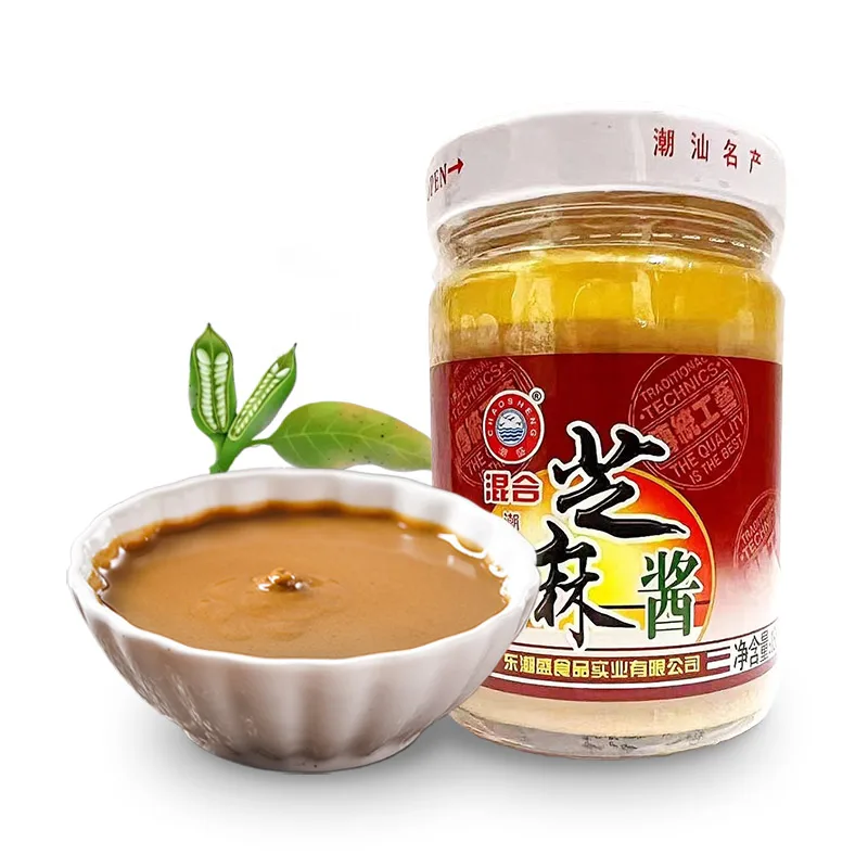 Chinese Hot Pot Dipping Sauce Premium Quality Wholesale Smooth Butter Condiment 100% Sesame Paste Tahini Factory Price OEM ODM