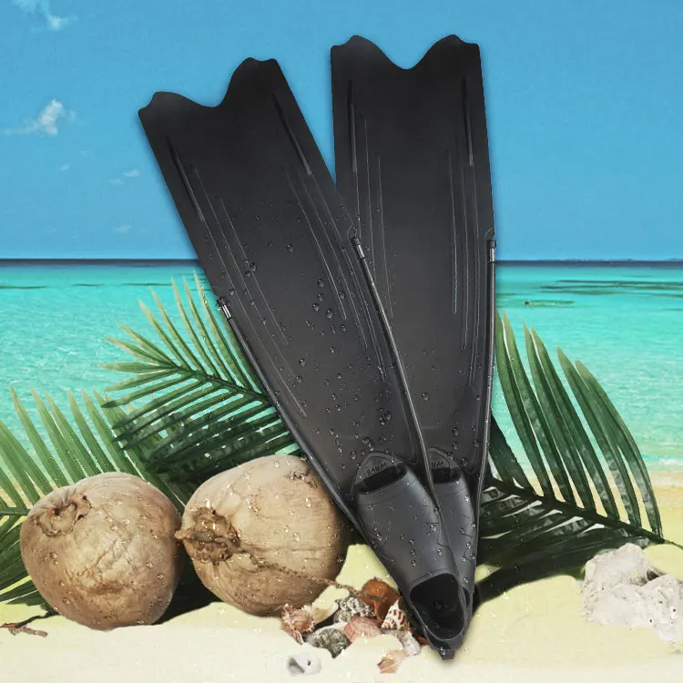 Newly designed professional deep water free diving long diving fins