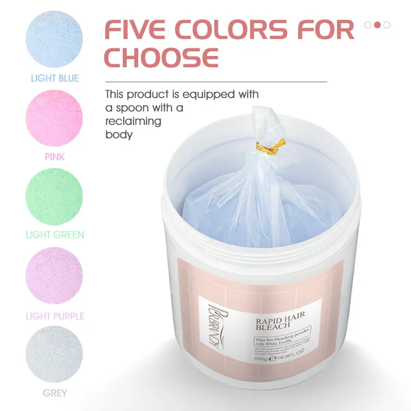 Good Quality 100% Tested 9+ Ammonia Free Italy Hair Bleach Powder Professional For Salon Use