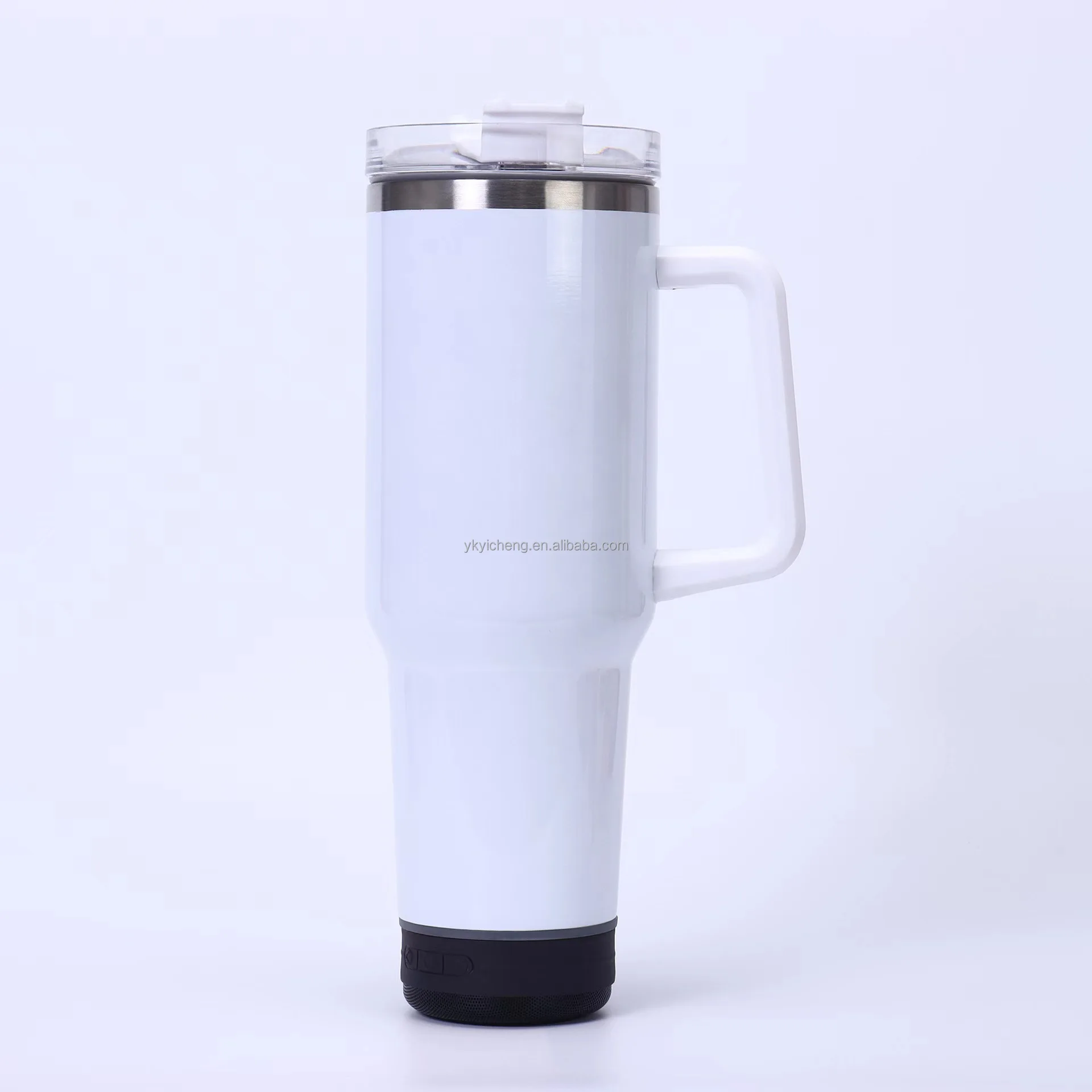 40oz double wall Outdoor Insulation Vacuum Music cup Smart Wireless Blanks Sublimation Speaker Tumbler with lid USB Charger