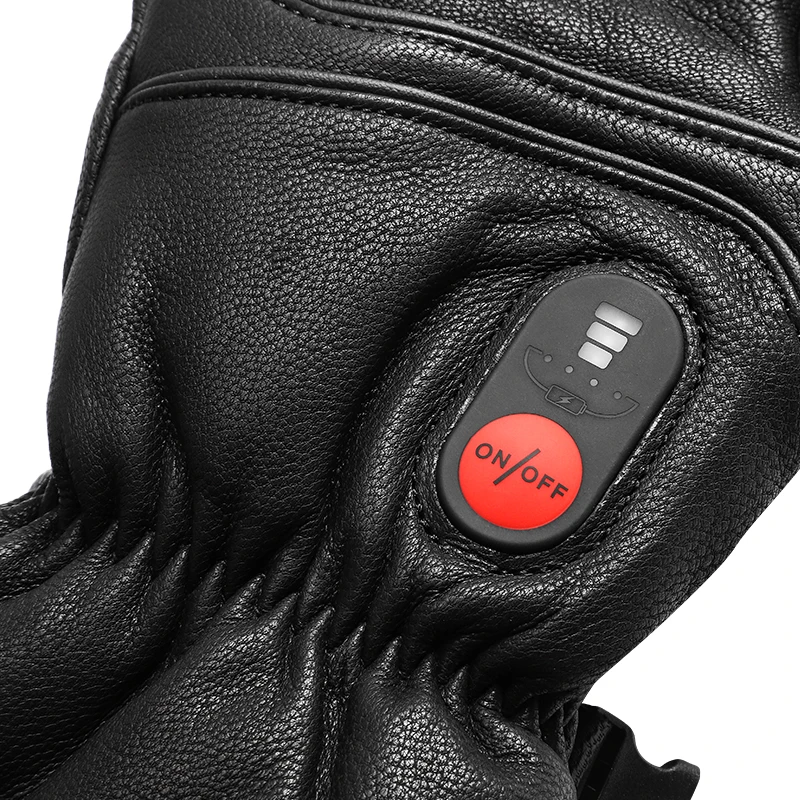 Зимние водонепроницаемые теплые износостойкие дышащие мотоциклетные перчатки 5 в с перезаряжаемой литиевой батареей и подогревом