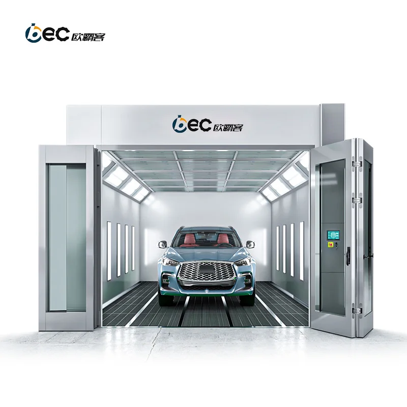 OBEC down draft paint booth dry spray painting platform powder coating oven drying room open face dry filter spray booth