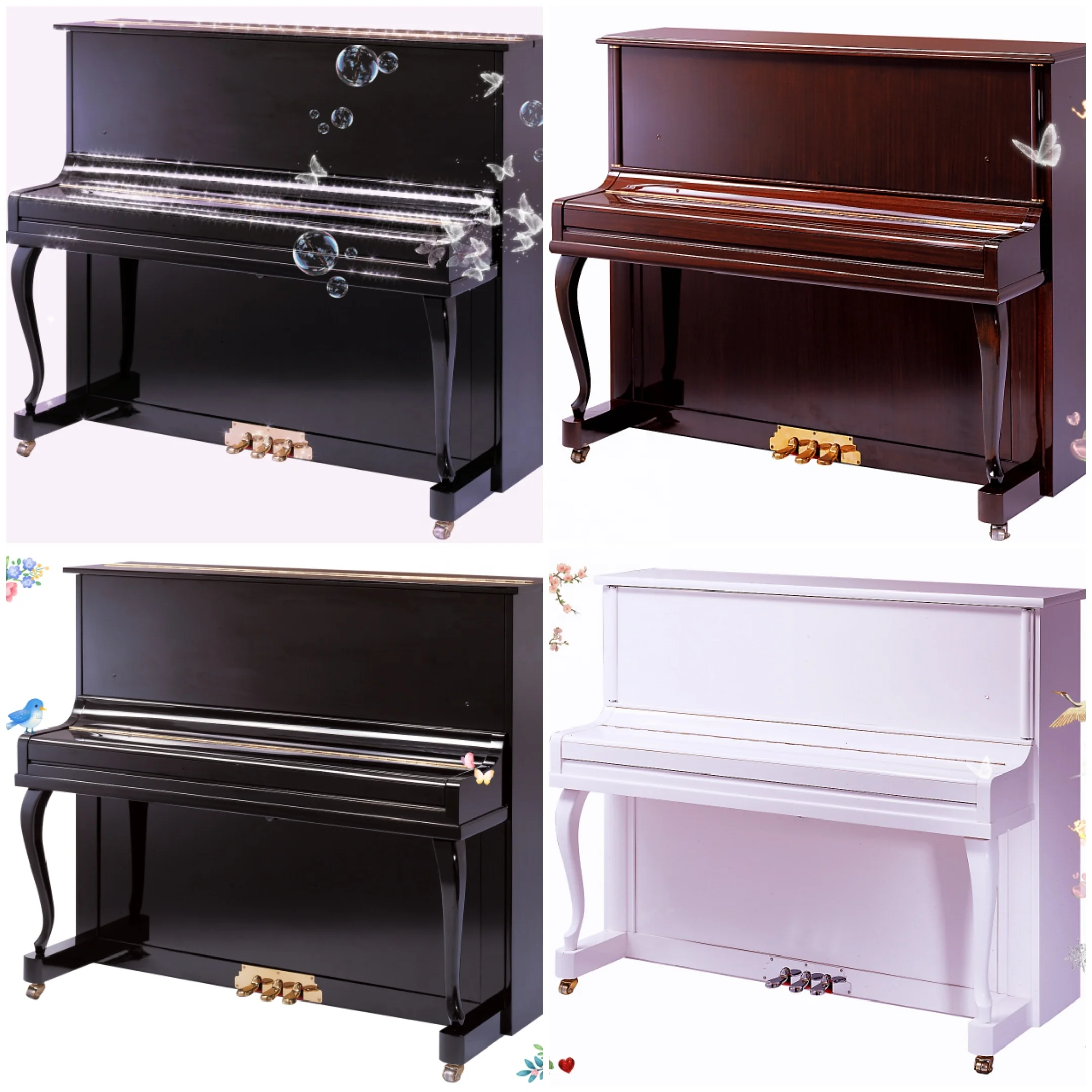 Вертикальное учебное фортепиано с верстаком для пианино