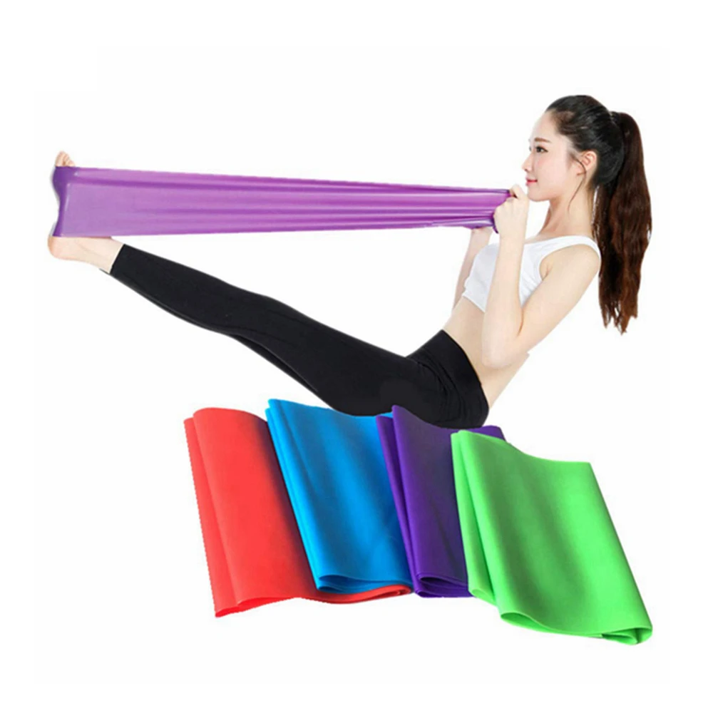 1.5M/2M ECO-friendly Elastic band bulk resistance band flat yoga training physical latex free therapy band