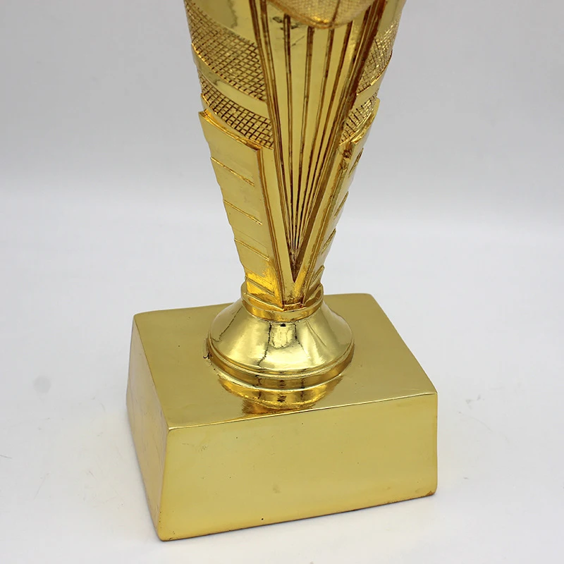 Custom Big Size Champions League Medallion Trophies Sport Event Award 3D Resin Rugby Trophy Gold For School Team Souvenir