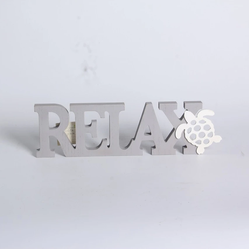 
Home Decoration Relax Hollow Carved Turtle Wood Sign 