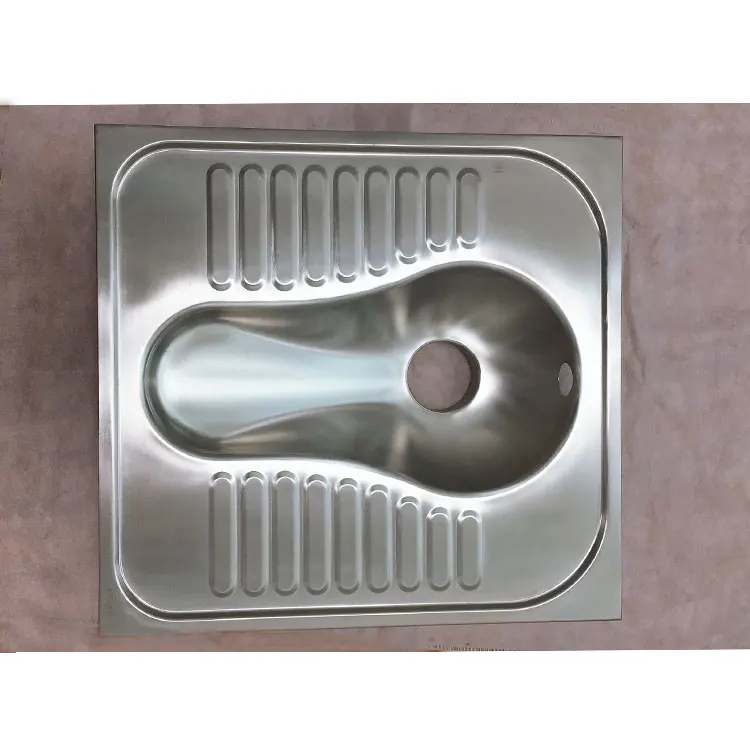 
Singapore squatting toilet 304 stainless steel urinal silver toilet squatting 