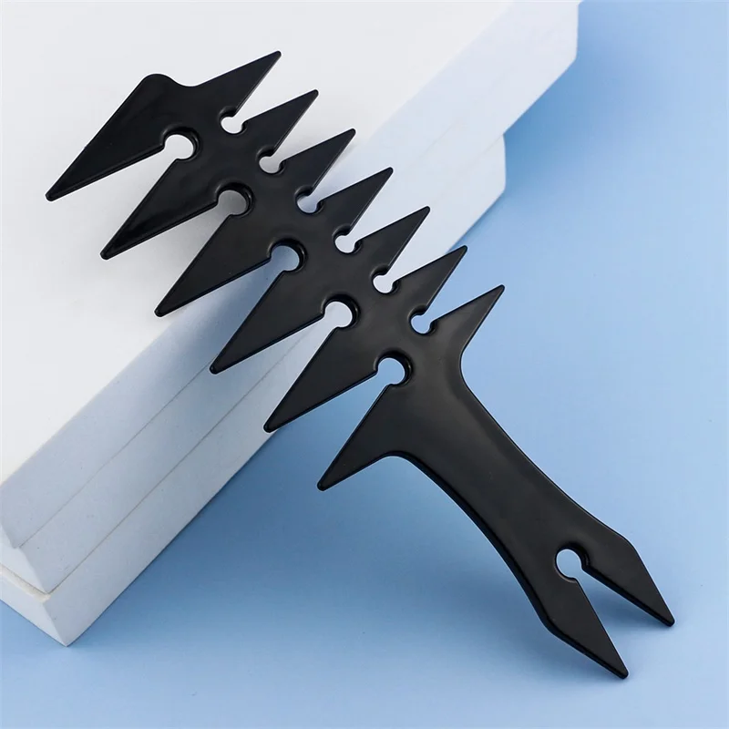 Men Electroplating Multi-functional Highlight Oil Head Comb Wide Tooth Retro Hairstyle Two Side Design Comb For Barber