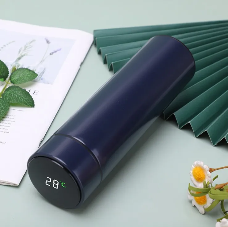 New Product 2020 500ml Double Wall 304 Stainless Steel Smart Vacuum Insulated Travel Coffee Mug With LED Temperature Display