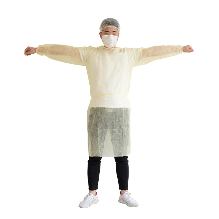 
Level 1 Pp Hospital Non-woven Medical Disposable Protective Surgical Isolation Gowns 