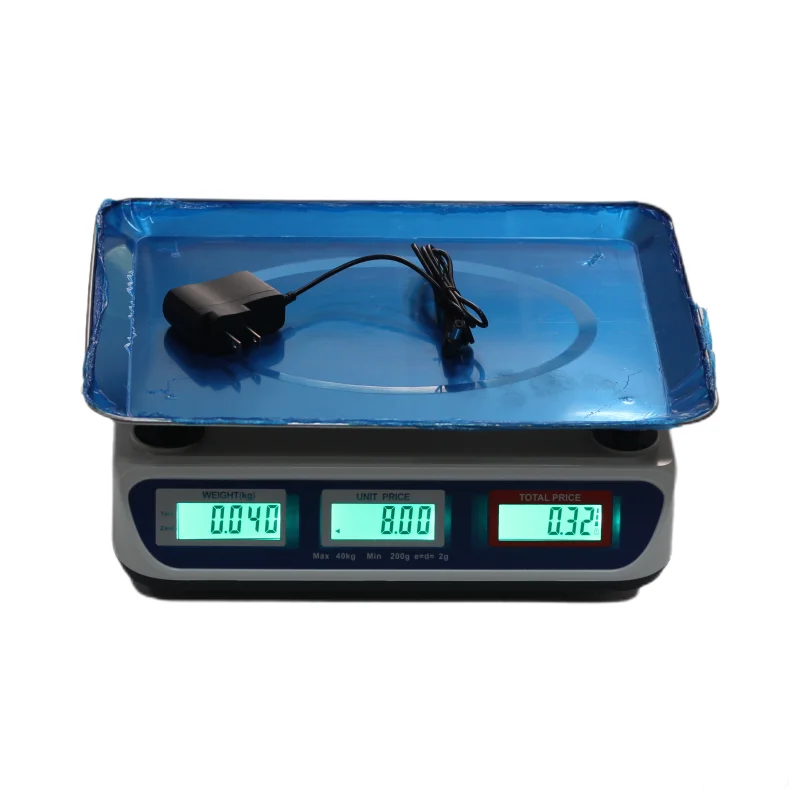 Wholesale 40kg Digital Price Computing Weighing Scale, 2g Accuracy, Rechargeable Tabletop Model