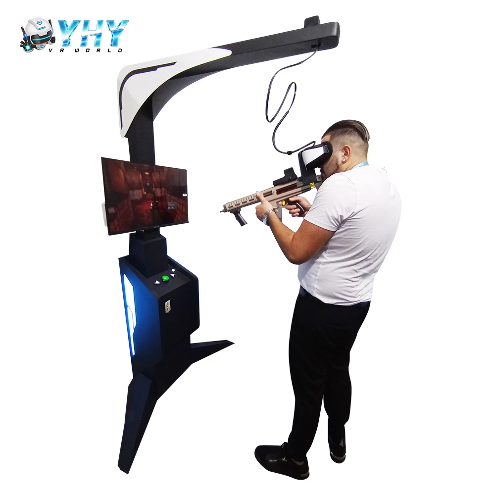 YHYVR 32 inch Screen ar/vr Entertainment Gun Battle Games Standing Walker VR Shooting Games 9D VR Set