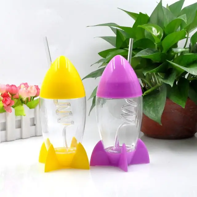 
Hot-sale 300ml Kids Plastic BPA free Rocket Cup 