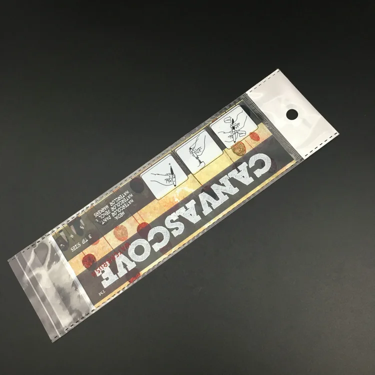 
custom plastic self-adhesive opp poly bag for hair extension packaging 